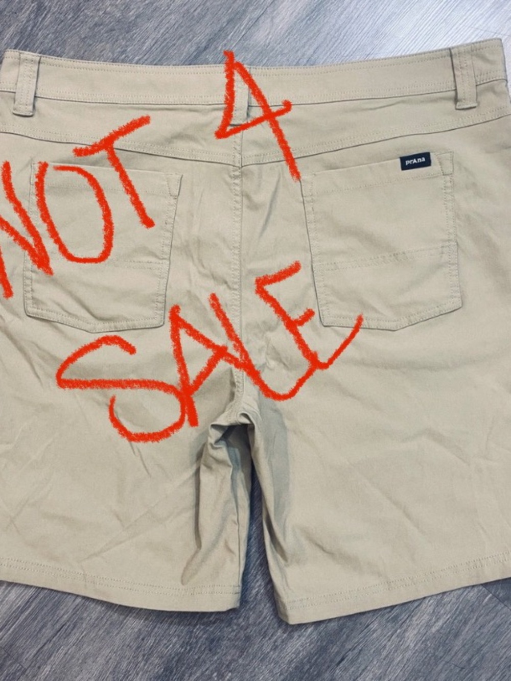 Prana Zion Shorts Mens‎ 38/09 Khaki Tan Standard Hiking Outdoor Casual 5-Pocket